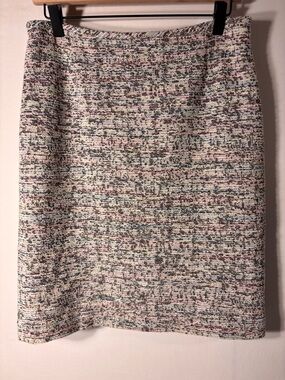Tahari Arthur S. Levine Multi Color Tweed Pencil Skirt Size 6